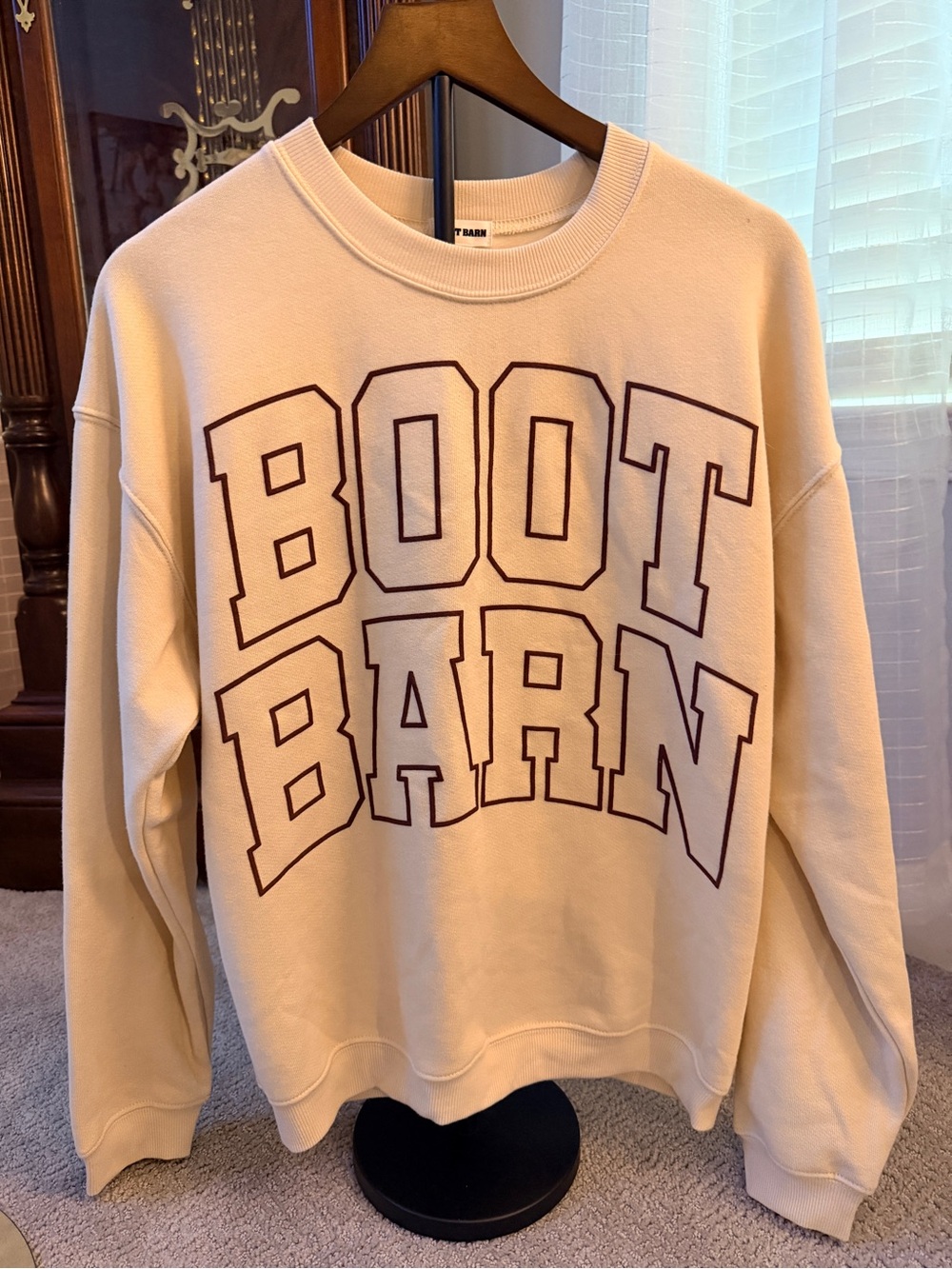 Boot Barn Women's Cream Graphic Sweatshirt